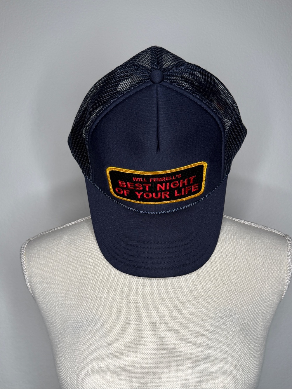 Aviator Nation Will Ferrell “Best Night of Your Life” Trucker Hat Navy OS